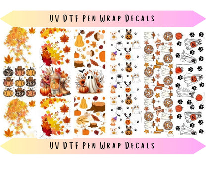 UV DTF Pen Wraps Halloween Fall image 0