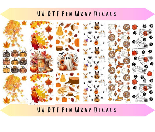 UV DTF Pen Wraps Halloween Fall image 0