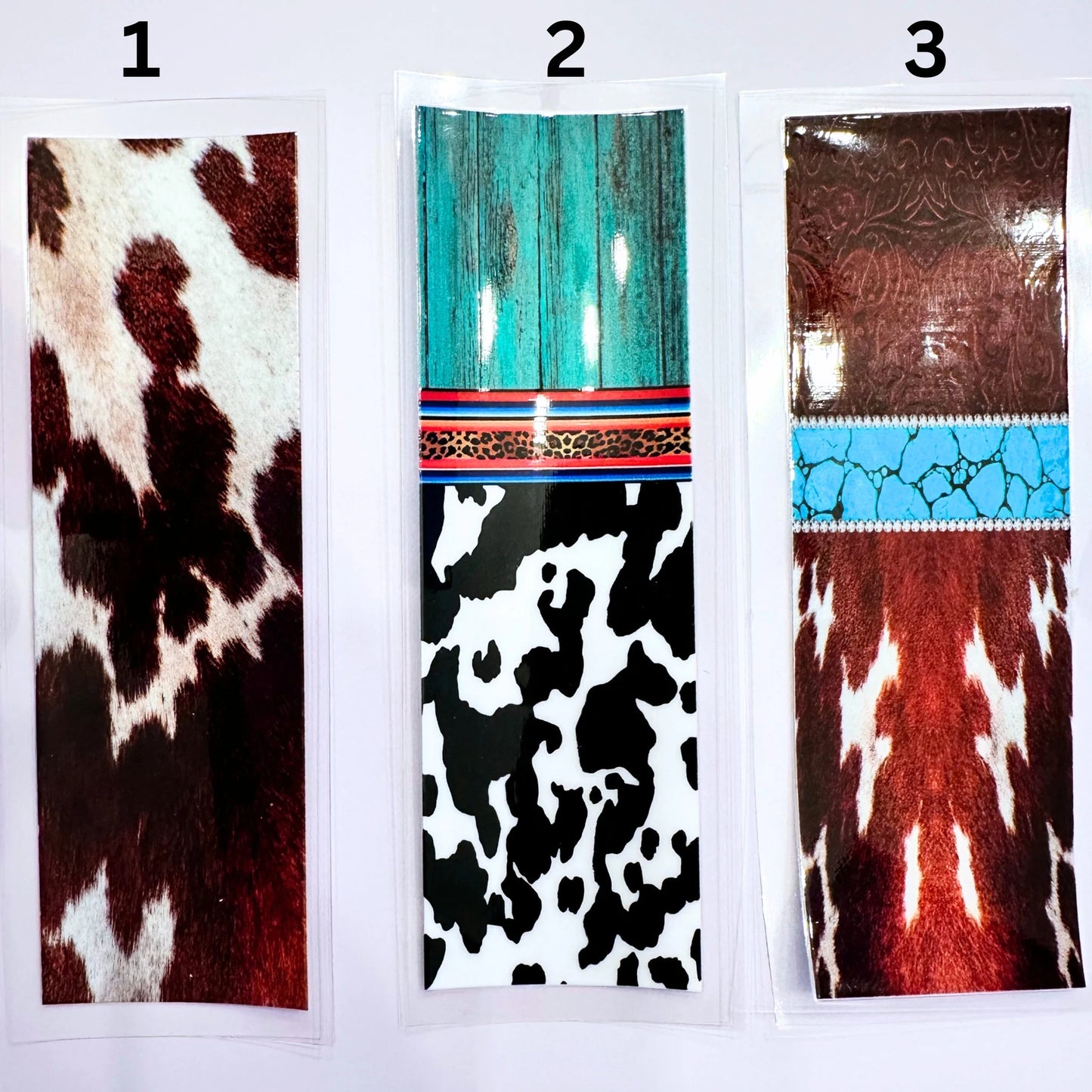 UV DTF Pen Wraps Country Western Cow Print image 1