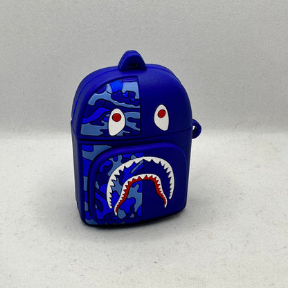 Blue Camo Backpack Airpod Case image 0