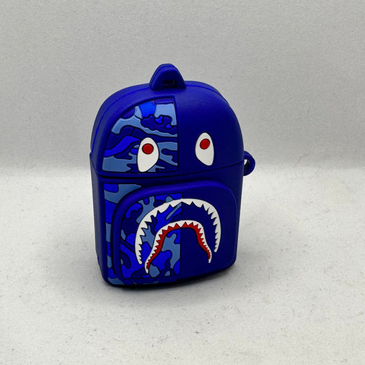 Blue Camo Backpack Airpod Case image 0