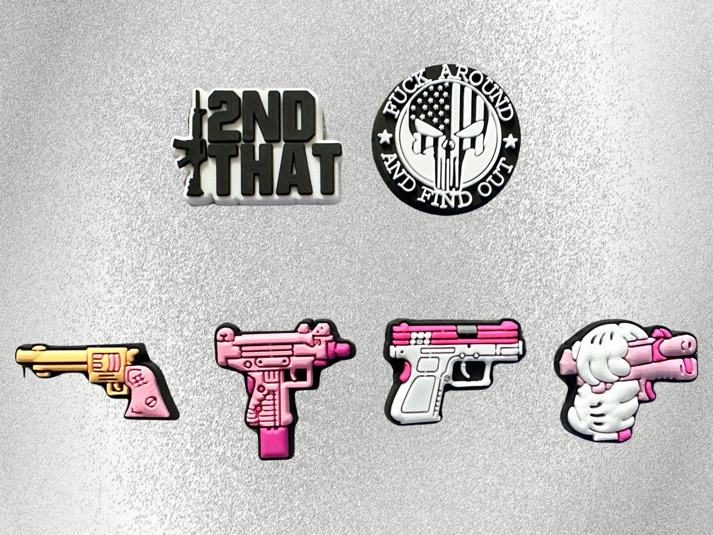 Guns FAFO 2nd Amendment Shoe Charms image 0