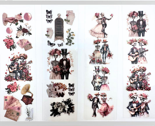 UV DTF Pen Wraps Pink Halloween Victorian Era image 0