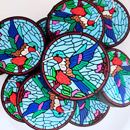 Hummingbird Bird Stained Glass image 0