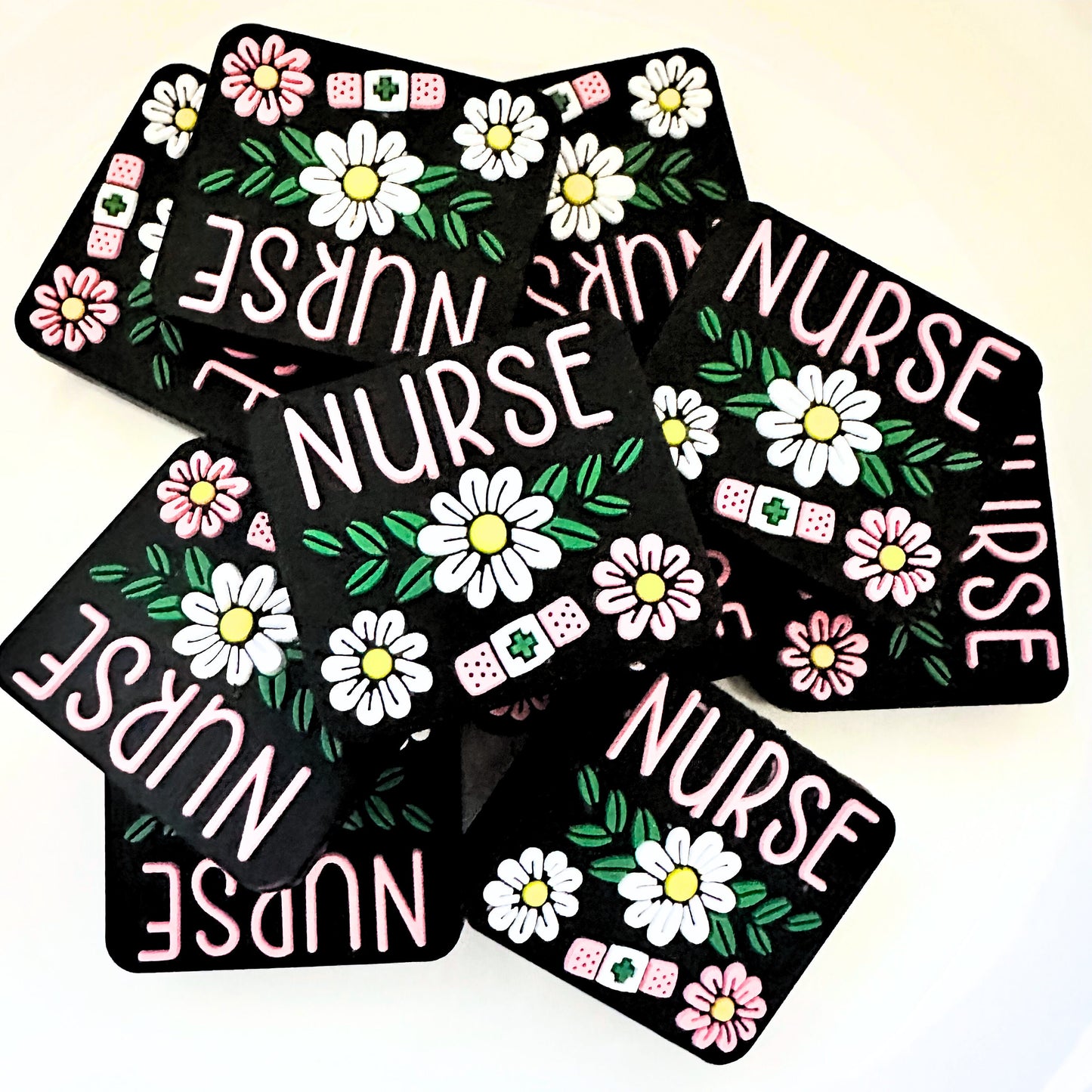 Floral Band-Aide Nurse Medical RN Doctor image 0