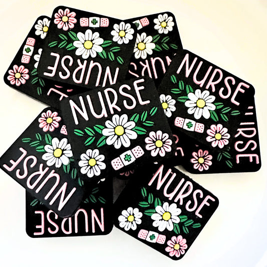 Floral Band-Aide Nurse Medical RN Doctor image 0